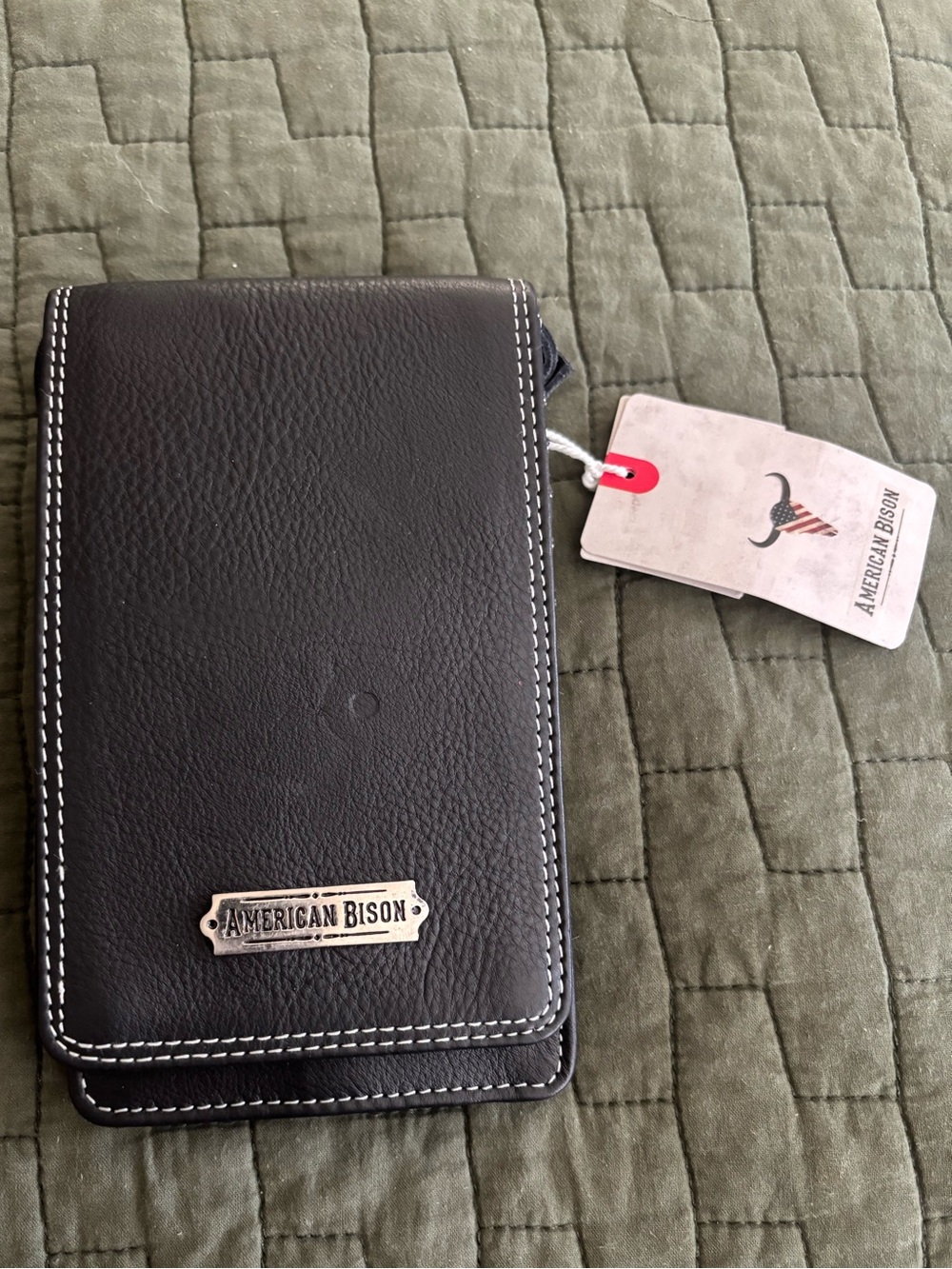 NWT American Bison Black Crossbody Purse